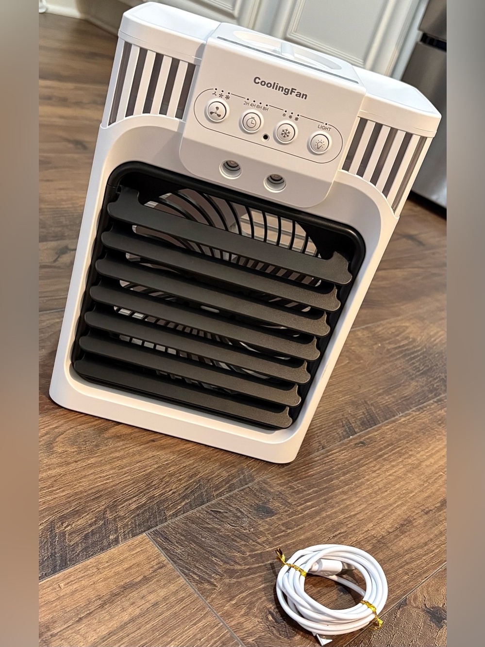 Portable Air Cooler - White and Black